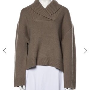 Toteme Taupe Cowl Neck Sweater